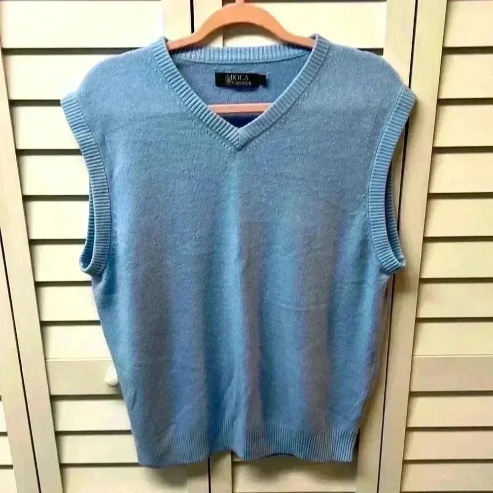 BOCA Classics Blue Sweater Vest - Size L